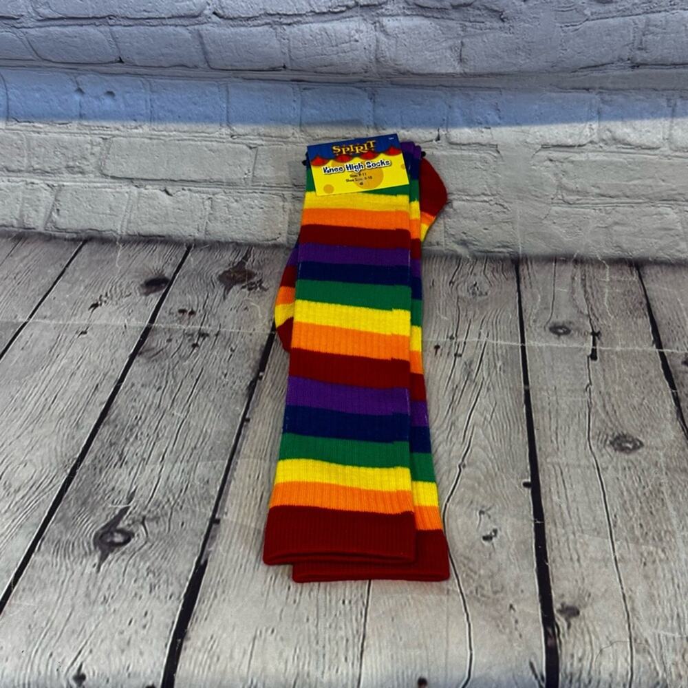 Spirit Halloween Striped Clown Socks